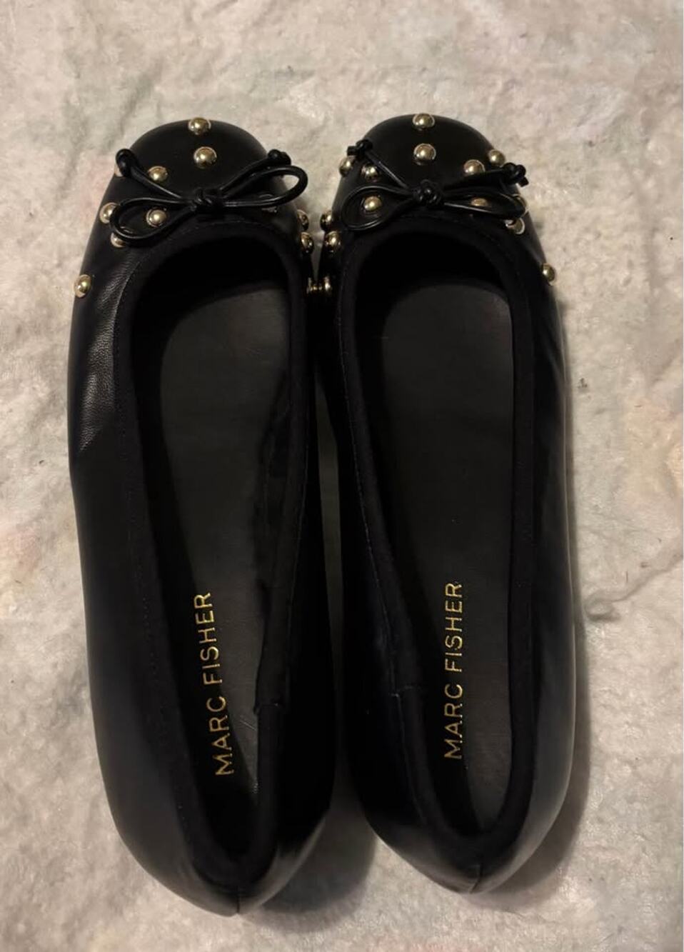 Women’s Beautiful Marc Fisher Studded Ballet Flats. Sz 7 1/2